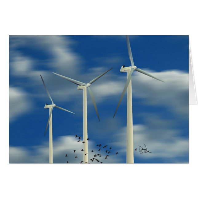 Turbine éolienne d'énergie verte (Devant horizontal)