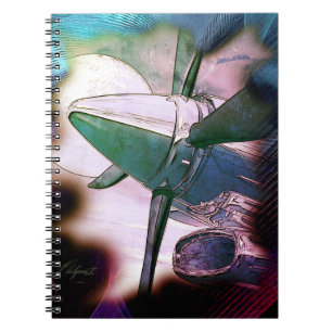TURBO Grunge Aircraft Technica Notebook