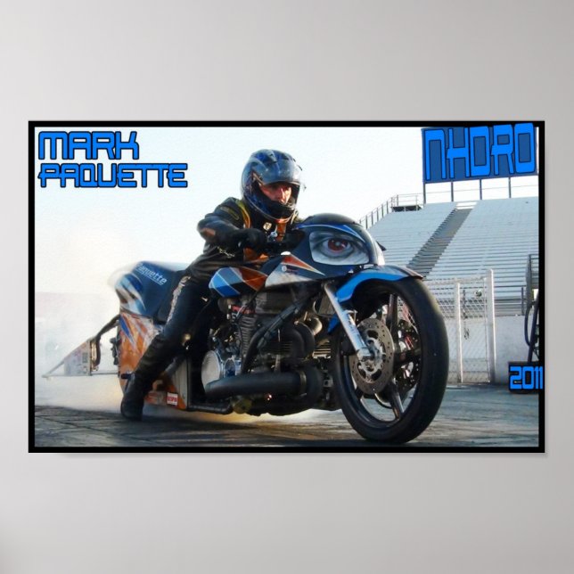 Turbo moto drag racing Poster NHDRO 2011 (Devant)
