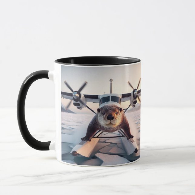 Turbo Prop Twin Engine Float Plane Bush Canada Mug (Left)