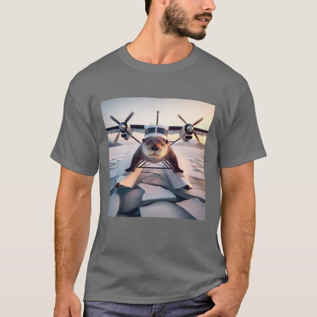 Turbo Prop Twin Engine Float Plane Bush Canada T-Shirt (Front)