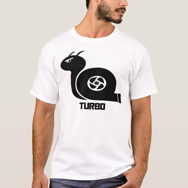 Turbo Snail Sticker T-Shirt (Front)