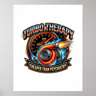 Turbo Therapy Cheaper Than Psychiatry - JDM Tuner  Poster