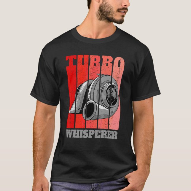 Turbo Whisperer Car Tuning Drifting Motorsport Mec T-Shirt (Front)