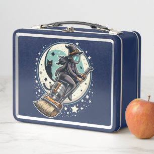 Turbo Witch: Spooky Speed on Halloween Night! Metal Lunch Box