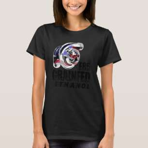 Turbocharger Drag Racing Race Car Turbo Grain Fed T-Shirt