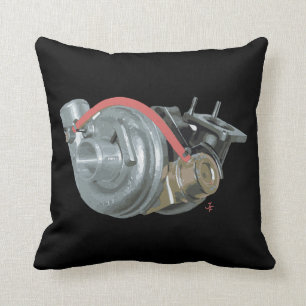 Turbocharger Throw Pillow