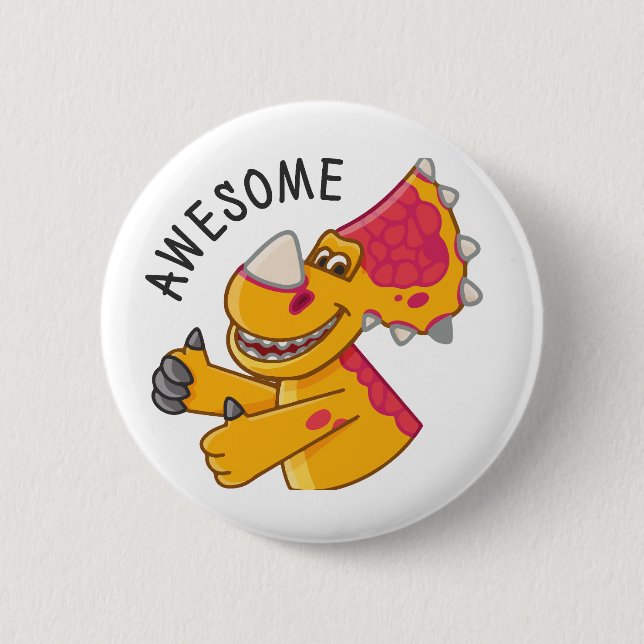 Turbozaurs 2 Inch Round Button (Front)