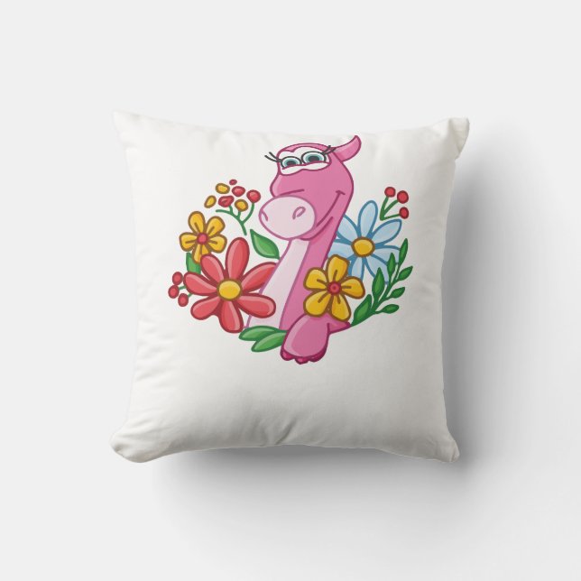 Turbozaurs Throw Pillow (Front)