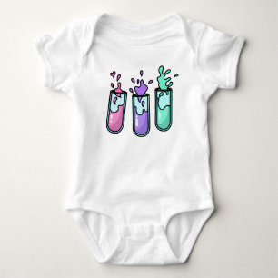 Turbulent Test Tubes Baby Bodysuit