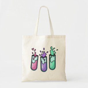 Turbulent Test Tubes Tote Bag