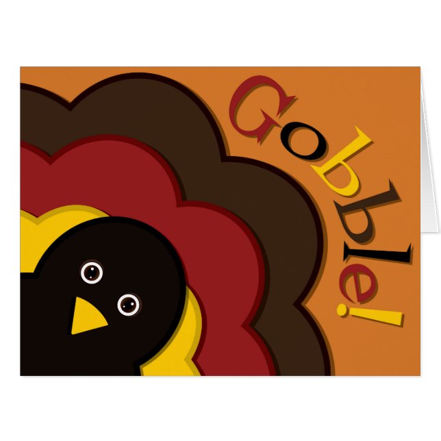 Turc caché de Thanksgiving (Devant horizontal)