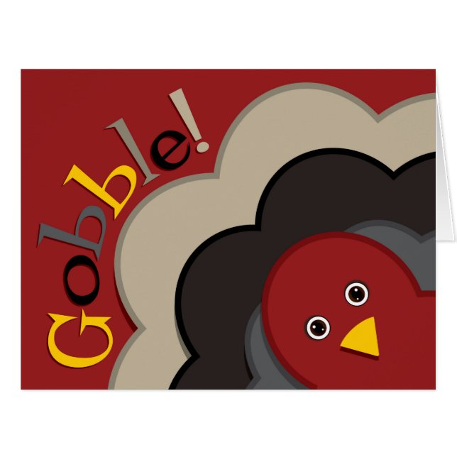 Turc caché de Thanksgiving (Devant horizontal)