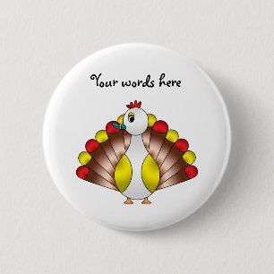 Turducken 2 Inch Round Button