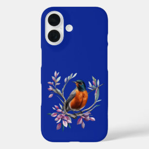 Turdus migratorius Surrounded By Mountain Laurel iPhone 16 Case