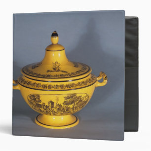 Tureen with black print design, c.1820 binder