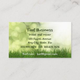 Turf Lawn Sod Farm Business Card