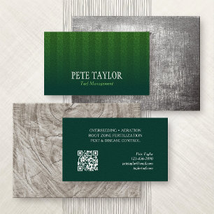 Turf Management Golf Sports Business Card