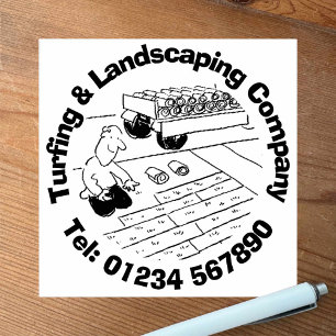 Turfing & Landscaping. Rubber Stamp
