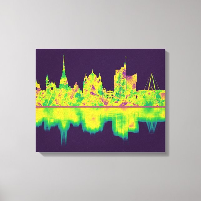 Turin Italy Skyline Canvas Print (Front)