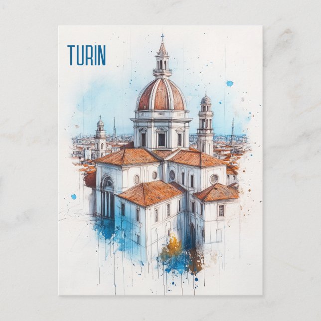 Turin Italy Travel Postcard (Front)