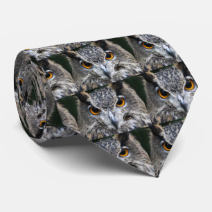 Turkestan eagle owl tie