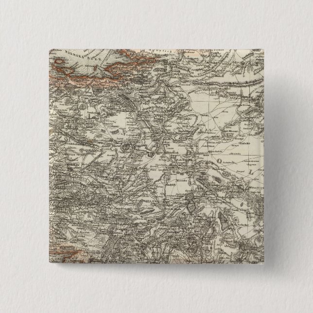 Turkey 2 inch square button (Front)