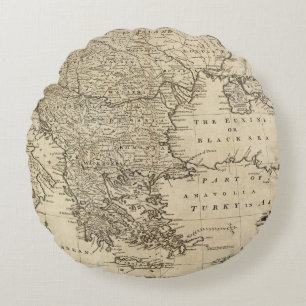 Turkey 2 round pillow