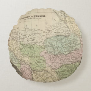 Turkey 3 round pillow