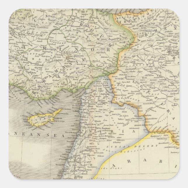 Turkey 3 square sticker (Front)