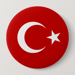 Turkey 4 Inch Round Button