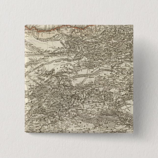Turkey 5 2 inch square button (Front)