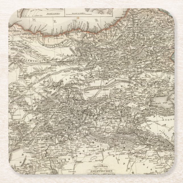 Turkey 5 square paper coaster (Front)
