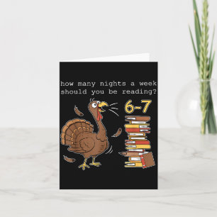 Turkey 6 7 How Many Nights A Week Should You Be Re Card