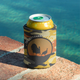 Turkey and Camo Can Cooler