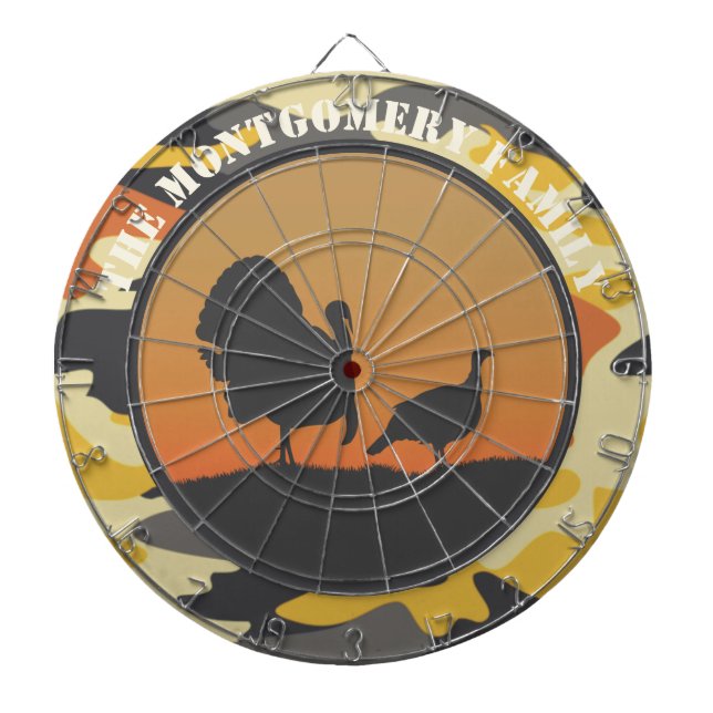 Turkey and Camo Dartboard (Front)