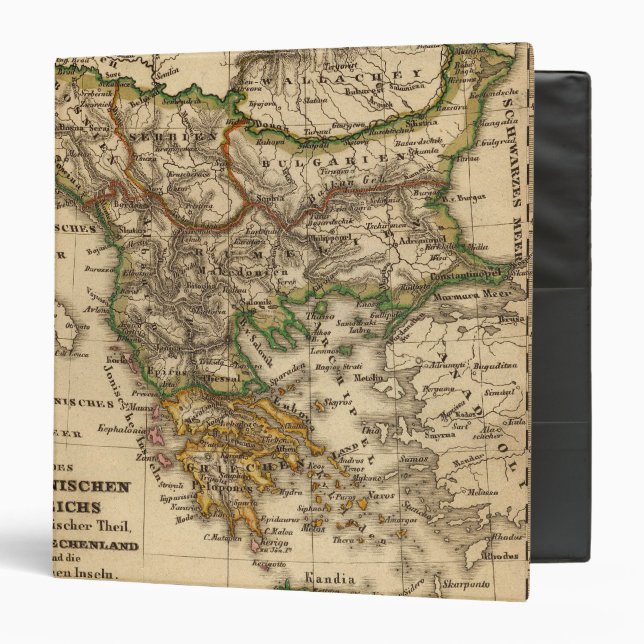 Turkey and Greece Map Binder (Front/Inside)