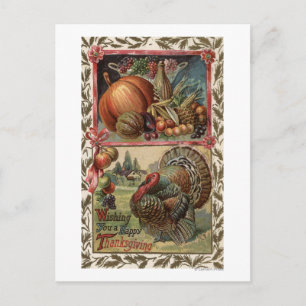Turkey and Produce # 2 Postcard