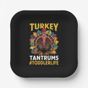 Turkey And Tantrums Toddler Life Thanksgiving Paper Plate