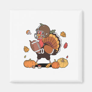Turkey And Touchdown Thanksgiving Footll Men Women Magnet