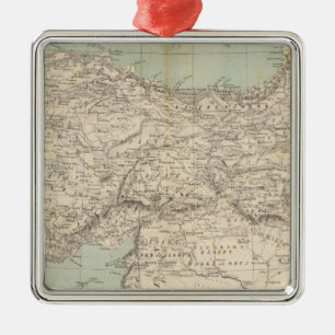 Turkey Atlas Map Metal Ornament