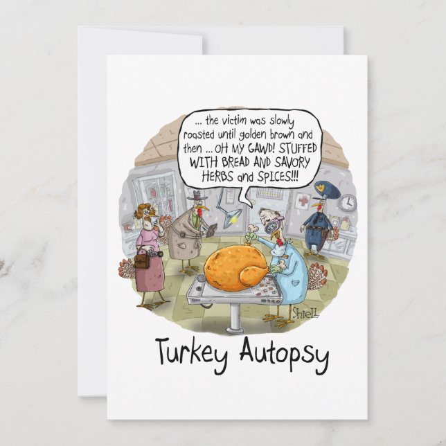 Turkey Autopsy Holiday Card (Front)