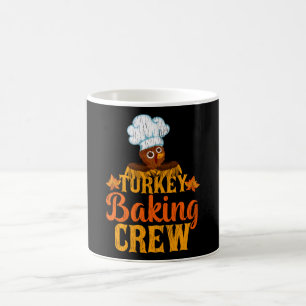 Turkey Backing Crew Thanksgiving Team Baker Gift Coffee Mug