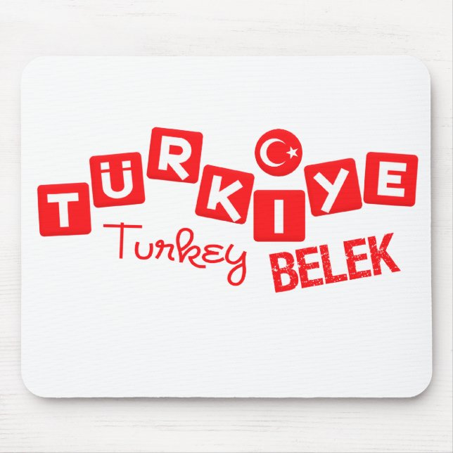 TURKEY BELEK mousepad - customize (Front)