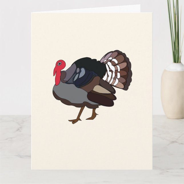 Turkey Bird Turkey Card (Front)