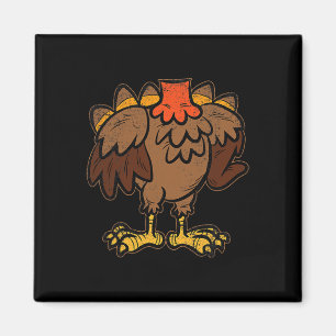 Turkey Body Costume Funny Thanksgiving Day Fall Au Magnet