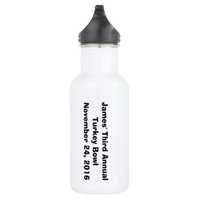 Turkey Bowl 2016 Water Bottle (Right)