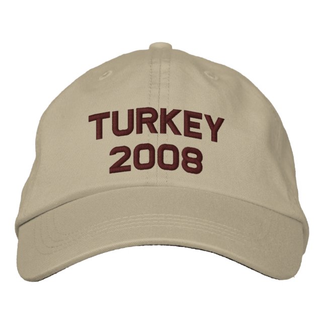 Turkey Bowl Change to  current year Embroidered Hat (Front)