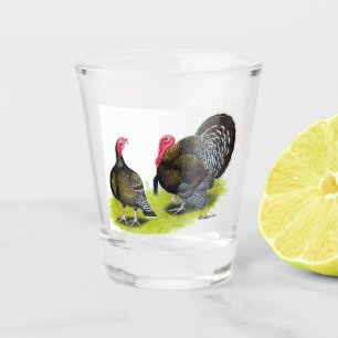 Turkey Broad Breasted Bronze Shot Glass