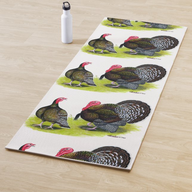 Turkey Broad Breasted Bronze Yoga Mat (In Situ)